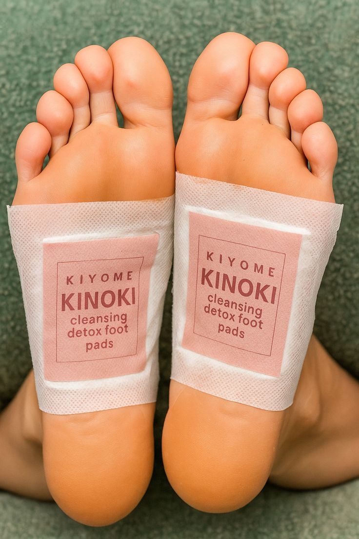 Kinoki Detox Foot Pads – Natural Foot Pain Relief Patches (10 Pack)