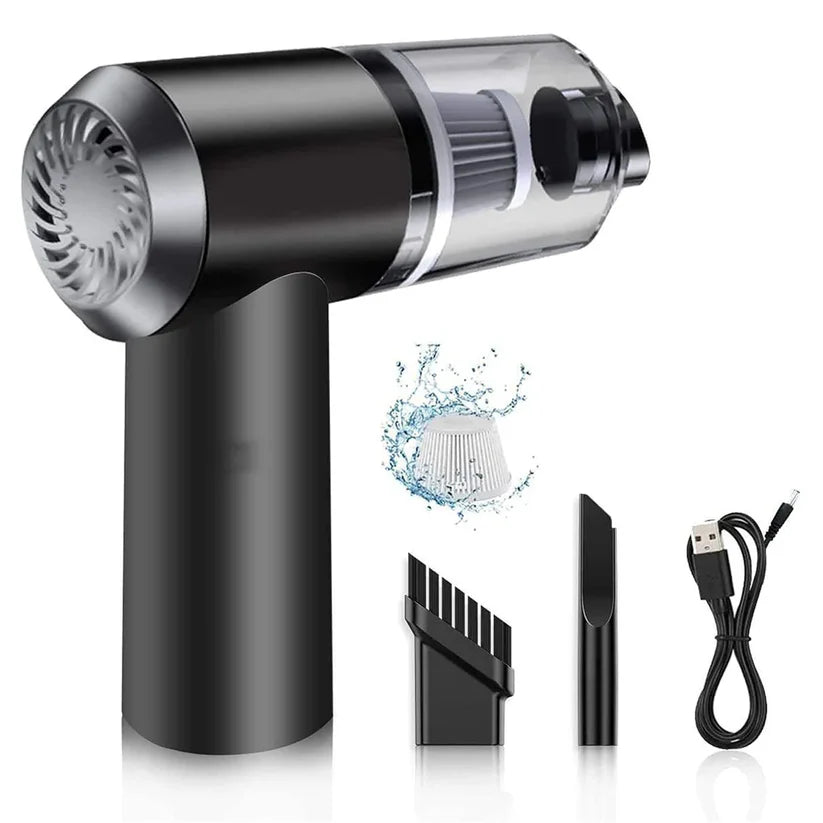 Portable Car Vacuum Cleaner with Blower🚗 | USB Rechargeable Wireless Handheld Car Vacuum Cleaner Traveling,Portable.